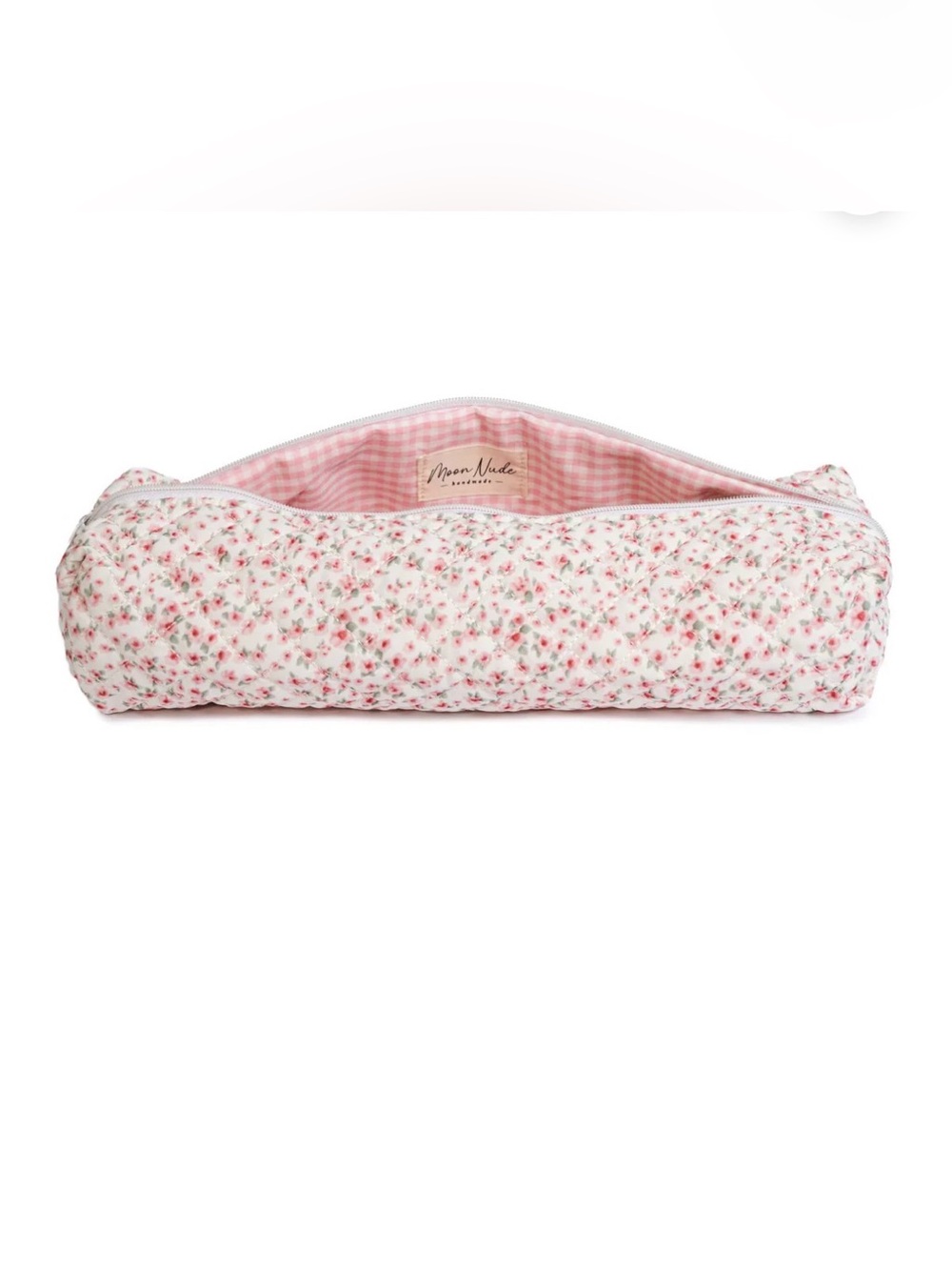 New Pink peony Floral Quilted cosmetic tools Pouch